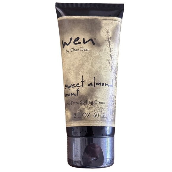 WEN BY CHAZ DEAN Sweet Almond Mint Anti-Frizz Styling Creme 2 Oz 60 ml - Sealed - Picture 1 of 2